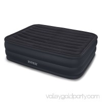 Intex Queen Raised Downy Air Mattress Bed With Built-In Electric Pump | 66717E   
